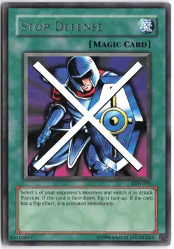 Yugioh - Stop Defense LOB-095 Unlimited - The Legend of Blue Eyes White Dragon - Image 1
