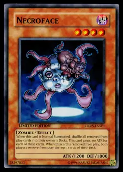Necroface - CRMS-ENSE1 MP Super Rare Crimson Crisis Yu-Gi-Oh Limited - Image 1