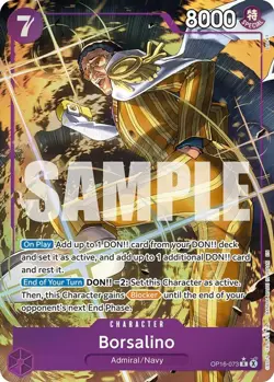 One Piece TCG - [OP16-073] - Borsalino (Alternate Art) The Time of Battle - Image 1
