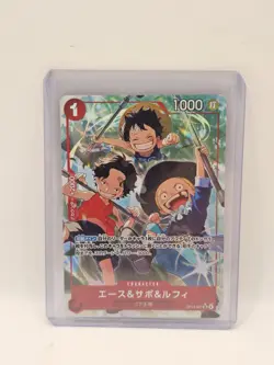 One Piece Card Ace Sabo Rufy OP13-007 SR OP-13 Carrying on his Will Mint JAP - Image 1