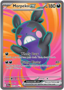 Morpeko ex 102/084 Ultra Rare Holo Pokemon Card - Image 1