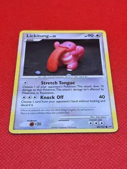 Pokemon Tcg Lickitung 80/127 Platinum Card Non Holo - Image 2