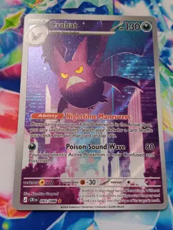 Pokemon TCG: Crobat Illustration Rare 93/86 ME04: Chaos Rising Near Mint - Image 2