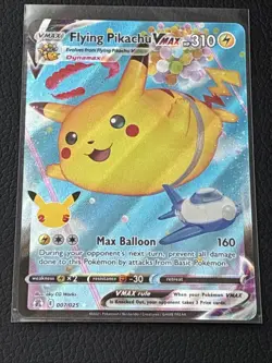 Pokemon TCG Flying Pikachu VMAX Celebrations 007/025 Holo Ultra Rare - Image 1