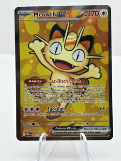 Pokemon Meowth ex 107/088 Perfect Order Ultra Rare Holo English - Image 1