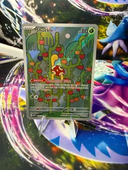 SHUCKLE 136/132 MEGA EVOLUTION Illustration Rare Pokemon - Image 1