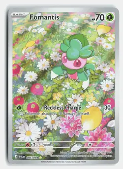 Fomantis 085/084 Illustration Rare Pitch Black Pokemon Holo Near Mint - Image 1