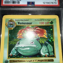 1999 POKEMON BASE SET 1ST EDITION #15 VENUSAUR-HOLO PSA 5 MislabelledU Looks Nm - Image 2