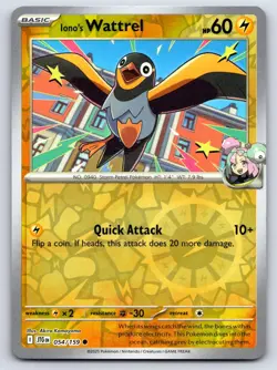 Iono's Wattrel 054/159 Pokemon Journey Together Reverse Holo NM/LP - Image 1