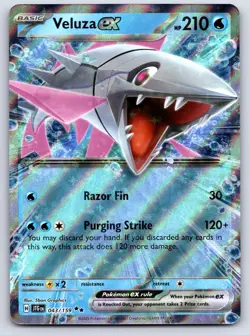 Veluza ex 043/159 Pokemon Journey Together Holo NM/LP - Image 1