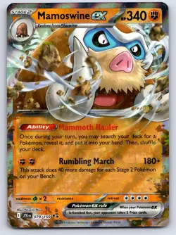 Mamoswine ex 079/159 Pokemon Journey Together Holo NM/LP - Image 1