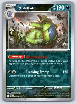 Tyranitar 095/159 Pokemon Journey Together Reverse Holo NM/LP - Image 1