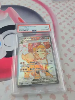 Arcanine ex 224/198 Scarlet & Violet Base Ultra Rare Pokemon PSA 9 - Image 1