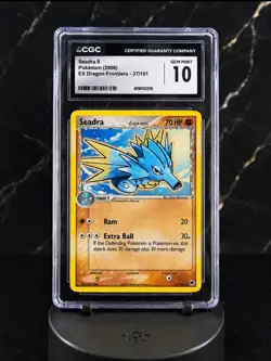 2006 Pokemon EX Dragon Frontiers Seadra Delta Species #37/101 CGC 10 Gem Mint - Image 1