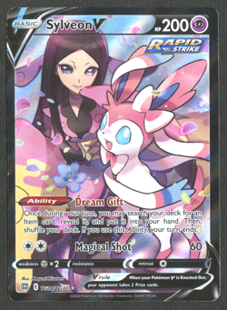 Pokemon TCG: Sylveon V TG14/TG30 Brilliant Stars Trainer Gallery LP - Image 1