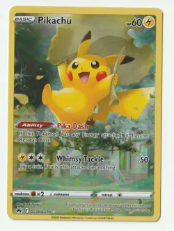 Pokemon TCG - Pikachu GG30/GG70 Ultra Rare - Crown Zenith Galarian Gallery - Image 1