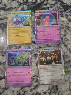 SET OF 4 POKEMON PITCH BLACK STAFF PROMO - Image 1