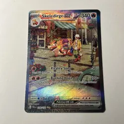 Pokemon Skeledirge ex Special Illustration Rare 258/193 SV02 Full Art Holo - Image 1