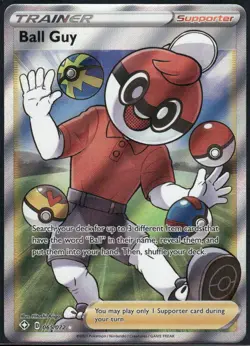 Ball Guy 065/072 Ultra Rare Shining Fates Pokemon Holo Lightly Played - Image 1