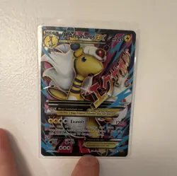 Pokemon TCG M Ampharos EX Mega 88/98 XY Ancient Origins Full Art Holo 2015 - Image 1