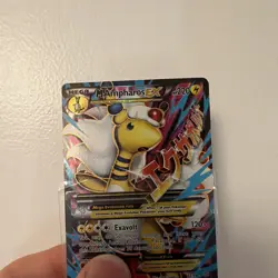 Pokemon TCG M Ampharos EX Mega 88/98 XY Ancient Origins Full Art Holo 2015 - Image 3