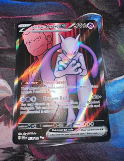 Team Rocket's Mewtwo Destined Rivals 213/182 English Full Art Pokemon TCG NM - Image 1
