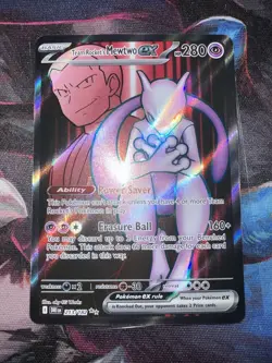 Team Rocket's Mewtwo Destined Rivals 213/182 English Full Art Pokemon TCG NM - Image 2