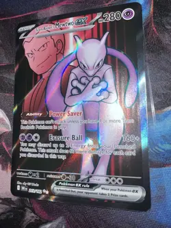 Team Rocket's Mewtwo Destined Rivals 213/182 English Full Art Pokemon TCG NM - Image 3