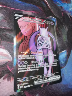 Team Rocket's Mewtwo Destined Rivals 213/182 English Full Art Pokemon TCG NM - Image 4