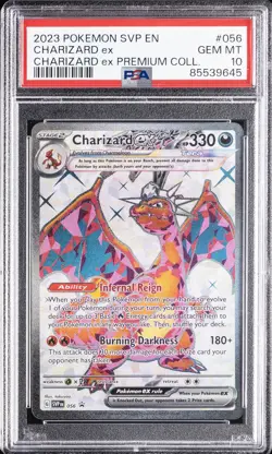 2023 POKEMON SVP EN-SV BLACK STAR PROMO #056 CHARIZARD EX PSA 10 - Image 1