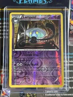 Lampent 42/119 Uncommon Phantom Forces Pokemon Reverse Holo LP - Image 1