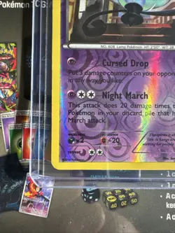 Lampent 42/119 Uncommon Phantom Forces Pokemon Reverse Holo LP - Image 3
