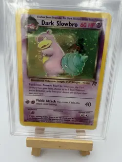 Pokemon Dark Slowbro Holo 12/82 Team Rocket 2000 GetGraded 7 Vintage TCG - Image 2