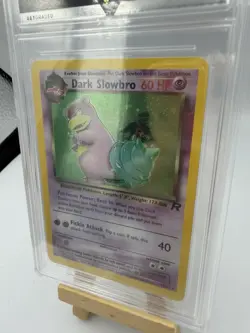 Pokemon Dark Slowbro Holo 12/82 Team Rocket 2000 GetGraded 7 Vintage TCG - Image 3