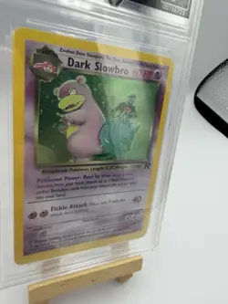 Pokemon Dark Slowbro Holo 12/82 Team Rocket 2000 GetGraded 7 Vintage TCG - Image 4