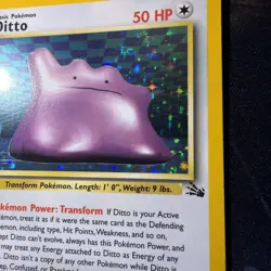 Pokemon Ditto 3/62 Fossil Holo NM+ - Image 5