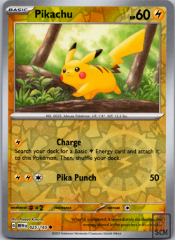 Pikachu [Cosmos Holo] #25 Pokemon Scarlet & Violet 151 - Image 1