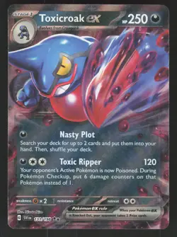 Toxicroak ex 131/198 Pokemon TCG SV01: Scarlet & Violet Base Set NM - Image 1
