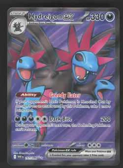 Hydreigon ex 161/086 Pokemon TCG SV: White Flare NM - Image 1