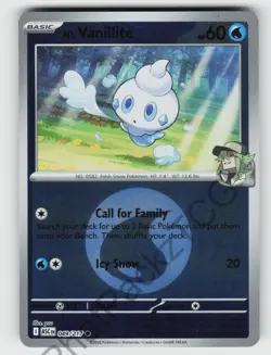 N's Vanillite (Energy Symbol Pattern) 049/217 Ascended Heroes Reverse Holo NM/M - Image 1