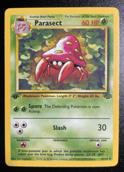 1st Edition Parasect 41/64 Uncommon Jungle Pokemon LP - Image 1