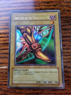 YUGIOH LEFT LEG OF THE FORBIDDEN ONE LOB-121 ULTRA MP! - Image 1