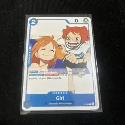 Girl P-096 Promo OP-14 Release Event Participation ENGLISH NM One Piece - Image 1