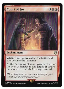 MTG Court of Ire Lord of the Rings Commander (LTC) Rare Magic #0213 Unplayed - Image 1