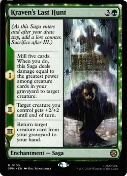 MAGIC MTG MARVEL SPIDER-MAN 0105 R KRAVEN'S LAST HUNT NON-FOIL - Image 1