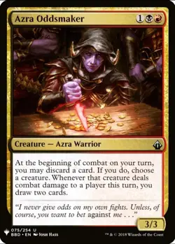 X 1 Azra Oddsmaker NM-M Mystery Booster 075 MTG Magic The Gathering - Image 1
