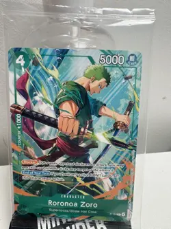 One Piece TCG Roronoa Zoro P-114 Convention Exclusive Promo Card English - Image 1