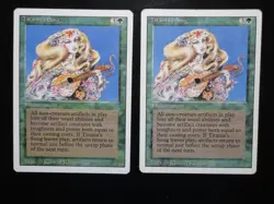 Titania's Song X2 Revised Edition LP Lightly Played MTG Magic the Gathering - Image 1