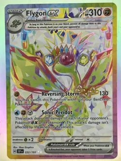 Flygon ex 222/191 Sv08: Surging Sparks Holo UR Card TCG NM Pokemon - Image 1
