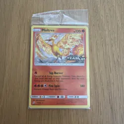 Sealed Pokemon Tcg Moltres Holo 19/181 Sun & Moon Team Up Stamped Promo Card - Image 1